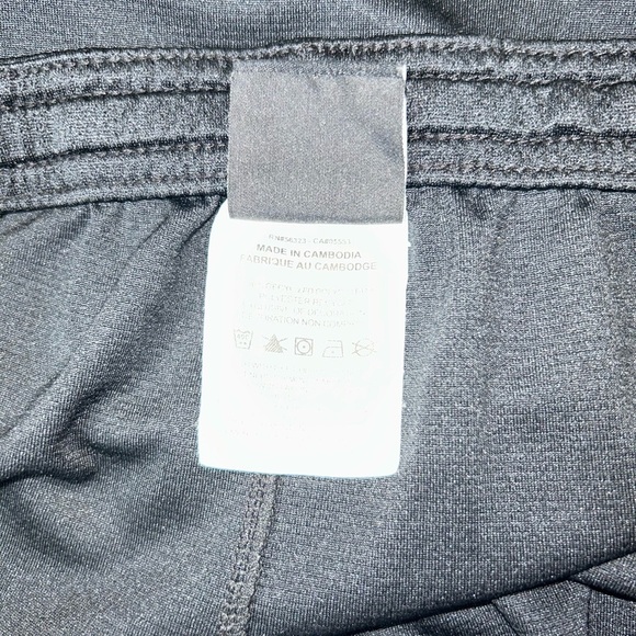 Nike Black Men’s Athletic Shorts L 100% Polyester Drawstring Solid DRI-FIT - Picture 4 of 7